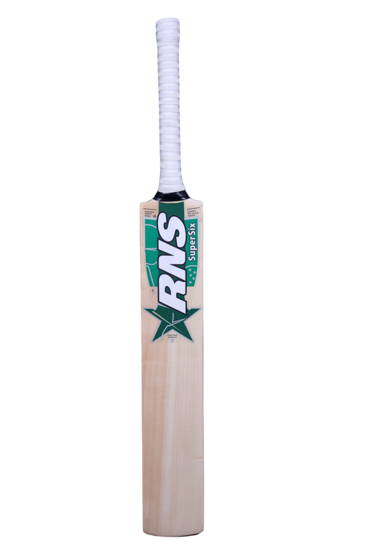 Product Description
Expertly hand-crafted from the finest seasoned Kashmir Willow, the RNS Larsons SUPER SIX cricket bat is fully compressed to deliver exceptional stroke performance and durability. Designed for cricketers who demand both finesse and power at the crease.
- Approximate Weight: 1170 – 1240 grams (2.10 – 2.15 lbs)
- Full-Size Length: 85.7 cm (33.7 inches)
- Constructed with a Sarawak cane round handle featuring a 3-way rubber insertion for superior shock absorption
- Traditional handle shaping