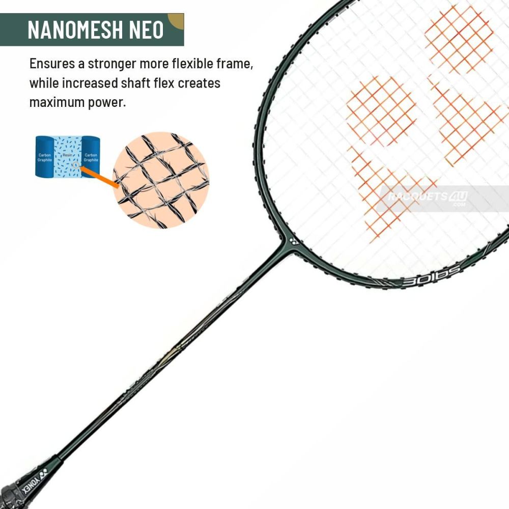 YONEX Astrox Lite 43I Badminton Racquet (Without Cover, G4, Unstrung, Dark Green)